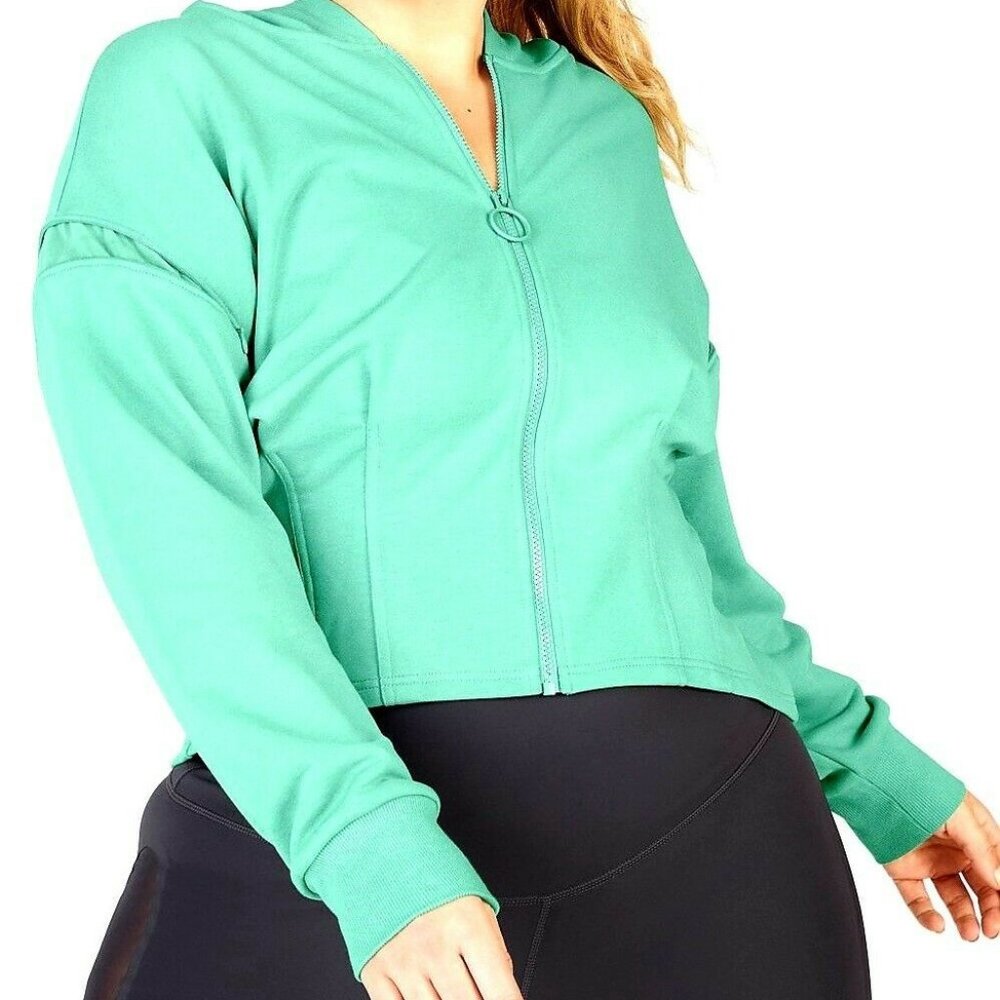 Fabletics 1X Dakota Hoodie in Serenity mrsp $74.95